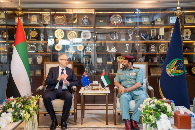 Assistant Undersecretary for Resources and Support Services Meets with Deputy Australian Police Commissioner 